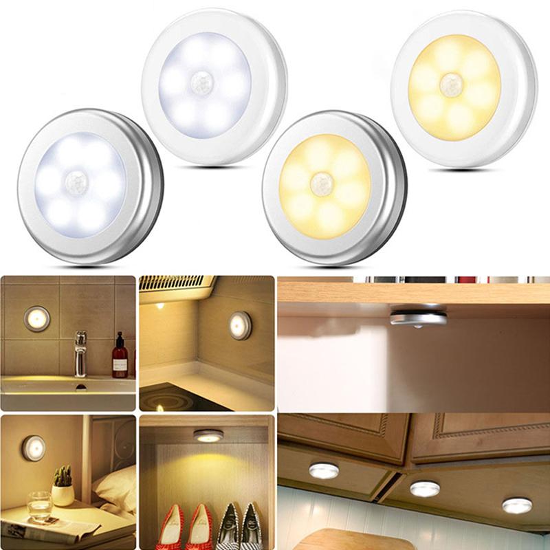 Night Lights 6 LED Battery Powered Square/ Round Motion Sensor PIR Induction Under Cabinet Light Closet Lamp For Stairs Kitchen
Night Lights 6 LED Battery Powered Square/ Round Motion Sensor PIR Induction Under Cabinet Light Closet Lamp For Stairs Kitchen