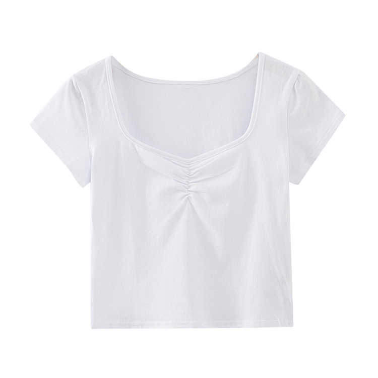Summer tops for women elegant white t shirt women shirts korean clothes female casual short sleeve tshirt kawaii streetwear 210622