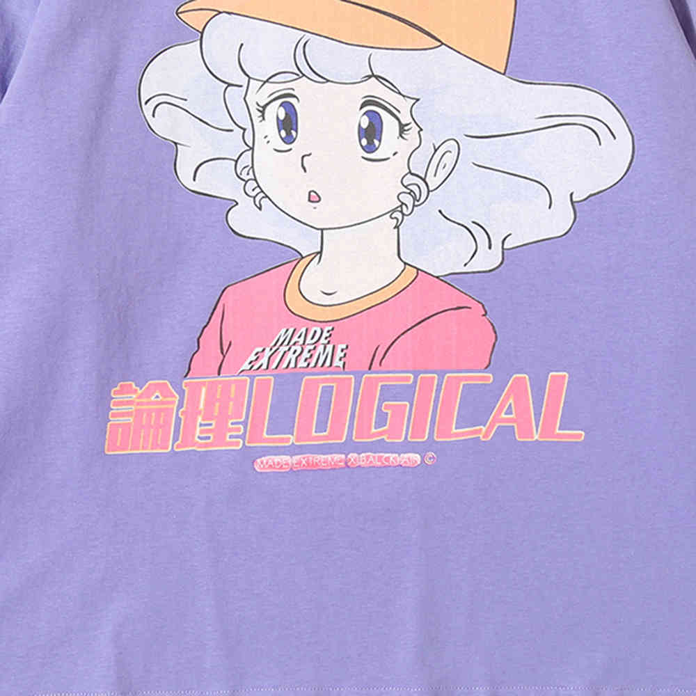 EXTREME Long Sleeve Harajuku Kawaii Clothes Oversized Japanese Streetwear Cartoon T Shirt Women Cute Kawaii Shirt Clothing 210406