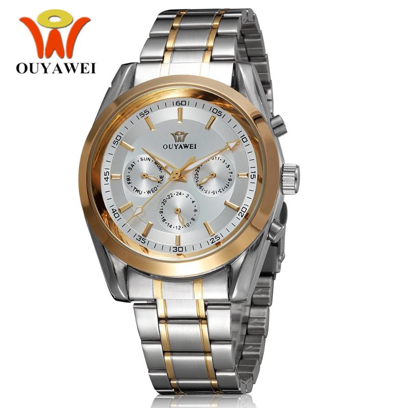 Automatic Self Wind OUYAWEI Men Male Wristwatch Stainless Steel Band Dress White Gold Fashion Hombre Watch Reloj Masculino Wristwatches
Automatic Self Wind OUYAWEI Men Male Wristwatch Stainless Steel Band Dress White Gold Fashion Hombre Watch Reloj Masculino Wristwatches