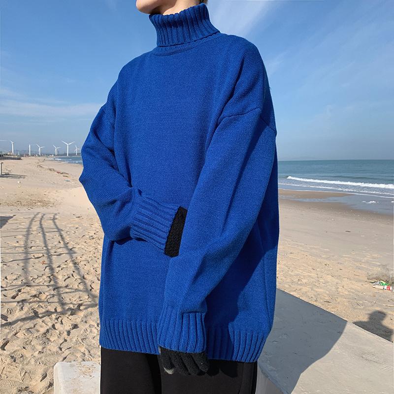 Men's Sweaters Winter Turtleneck Sweater Men Warm Fashion Casual Knitted Pullover Korean Loose Multicolor Long-sleeved Mens Jumper, Black
Men's Sweaters Winter Turtleneck Sweater Men Warm Fashion Casual Knitted Pullover Korean Loose Multicolor Long-sleeved Mens Jumper, Black