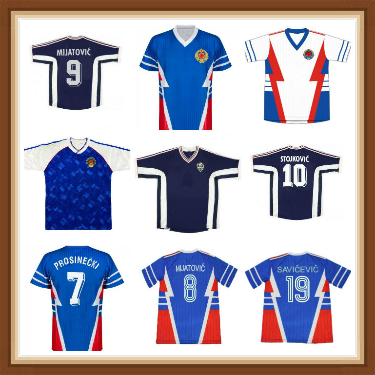 1990 Yugoslavia retro soccer jersey 1991 1998 Jugoslavija Mijatovic Pancev Mihajlovic Stankovic Jugovic Stojkovic SAVICEVIC classic vintage football shirt, 1990 away
1990 Yugoslavia retro soccer jersey 1991 1998 Jugoslavija Mijatovic Pancev Mihajlovic Stankovic Jugovic Stojkovic SAVICEVIC classic vintage football shirt, 1990 away