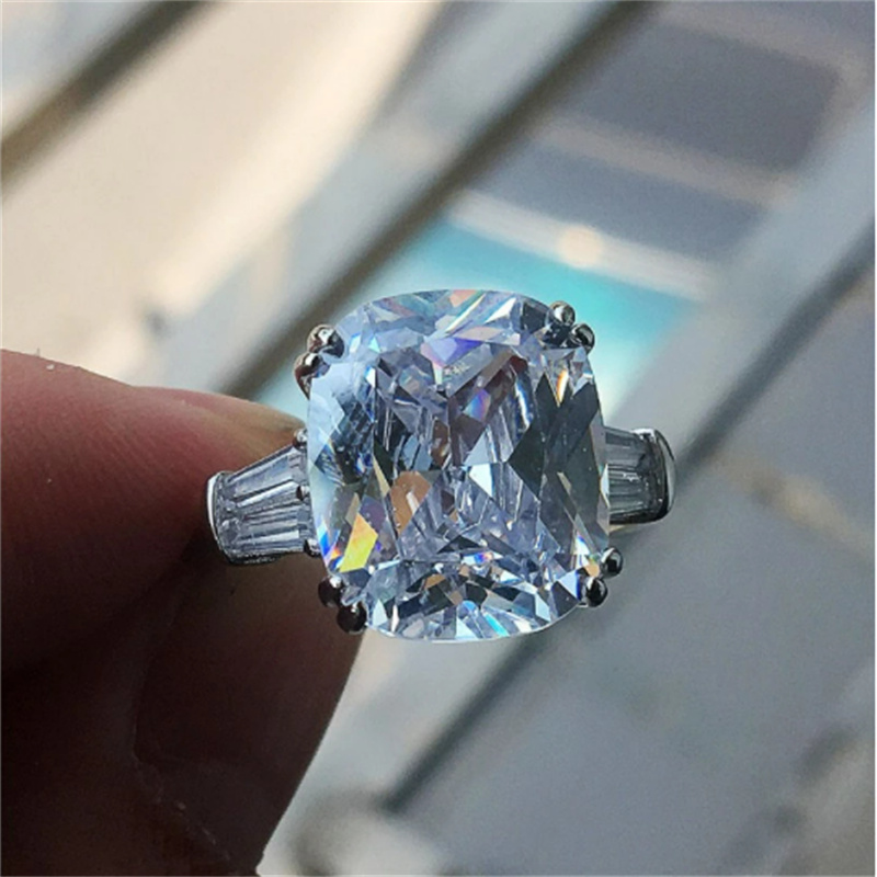 choucong Statement Promise Ring Cushion cut 8ct AAAAA cz 925 Sterling Silver Engagement Wedding Band Rings for women men Jewelry
choucong Statement Promise Ring Cushion cut 8ct AAAAA cz 925 Sterling Silver Engagement Wedding Band Rings for women men Jewelry