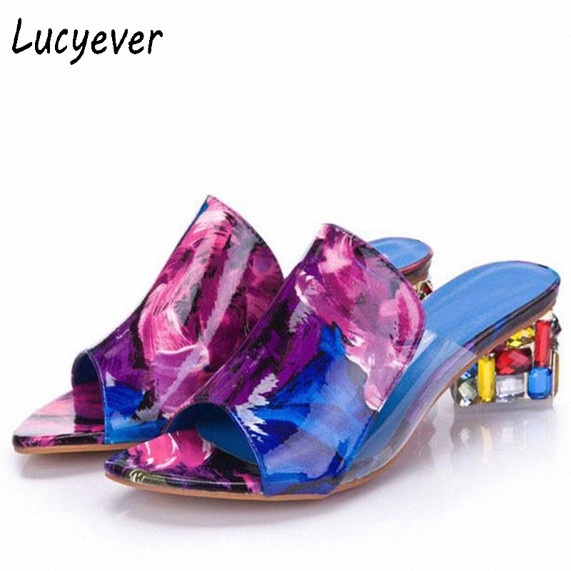 lucyever fashion rhinestone thick heels slipper women peep toe high heel sandals leisure party flip flops sweet shoes woman k7mz#, Black
lucyever fashion rhinestone thick heels slipper women peep toe high heel sandals leisure party flip flops sweet shoes woman k7mz#, Black