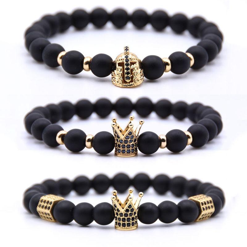 Beaded, Strands Natural Stone Beads Men Bracelet 2021 Micro-inlay Zirconia 4 Colors Crown Women Bracelets Bangle Fashion Charm Stretch
Beaded, Strands Natural Stone Beads Men Bracelet 2021 Micro-inlay Zirconia 4 Colors Crown Women Bracelets Bangle Fashion Charm Stretch
