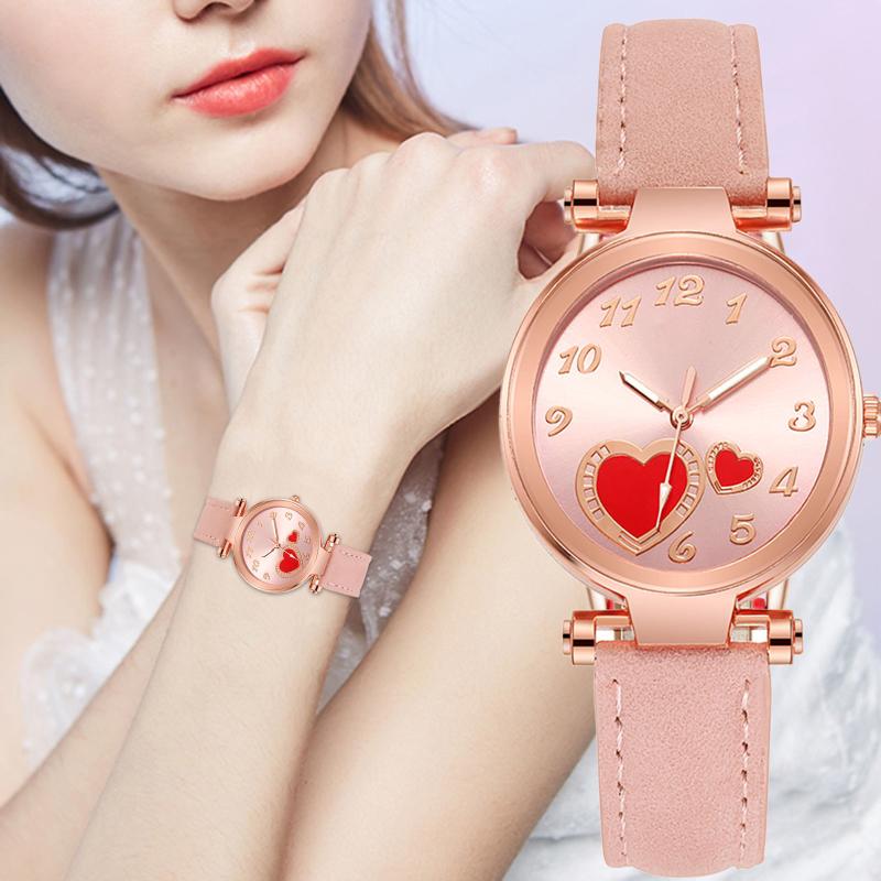 Wristwatches Women's Watch Luxury Mal Female Quartz Watches Stainless Steel Dial Fashion Casual Leather Wristwatch Ladies Girls Clock, Red
Wristwatches Women's Watch Luxury Mal Female Quartz Watches Stainless Steel Dial Fashion Casual Leather Wristwatch Ladies Girls Clock, Red
