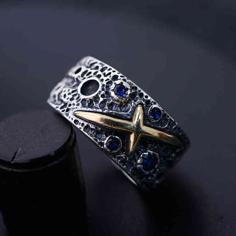 925 Silver Ring Pure Star Single Domineering Fashion Products