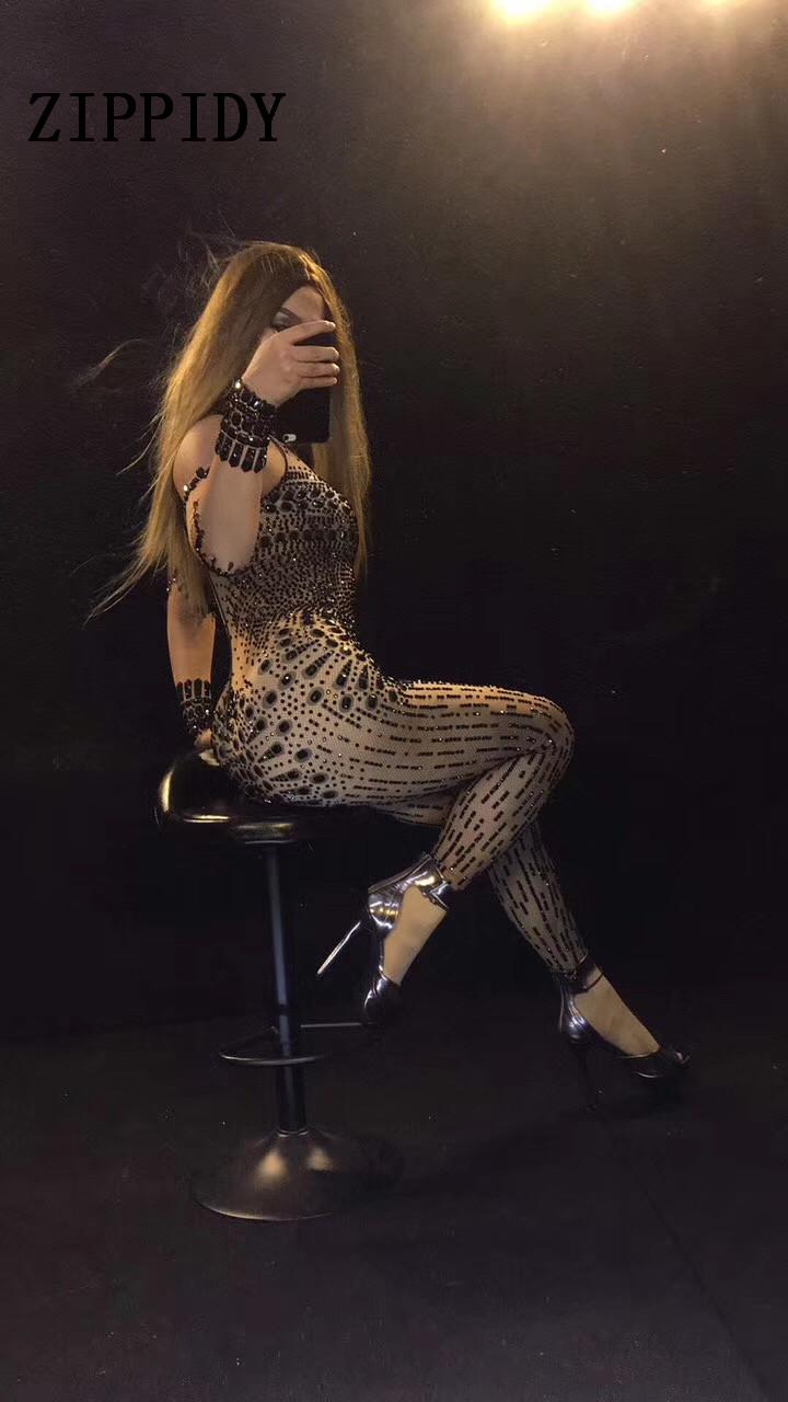 Women's Jumpsuits & Rompers Design Black Big Rhinestones Bodysuit Celebrate Glisten Crystals Costume Stage Performance Outfit Stretch
Women's Jumpsuits & Rompers Design Black Big Rhinestones Bodysuit Celebrate Glisten Crystals Costume Stage Performance Outfit Stretch