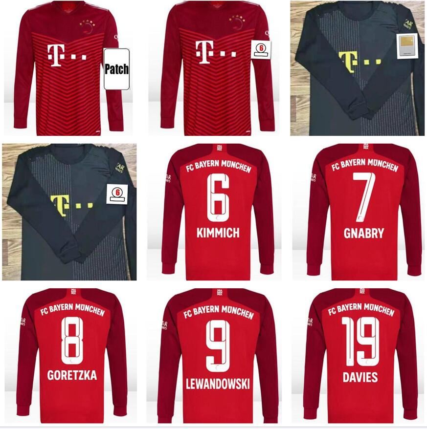 2021 2022 Bayern Upamecano long sleeve Soccer Jerseys Roca NEUER SANE GNABRY COMAN MULLER LEWANDOWSKI MUNICH Goretzka 20 21 22 football full shirt, Black
2021 2022 Bayern Upamecano long sleeve Soccer Jerseys Roca NEUER SANE GNABRY COMAN MULLER LEWANDOWSKI MUNICH Goretzka 20 21 22 football full shirt, Black