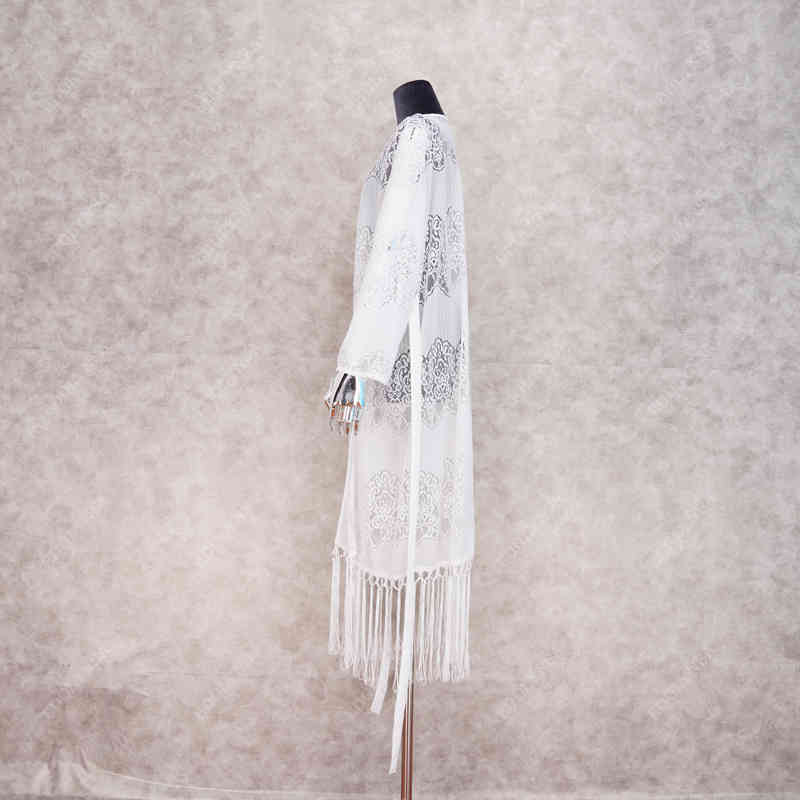 Tunics for beach Long Lace Beach Dress Women Swim Cover up Plus size Saida de Praia Robe Plage Kaftan #Q1011 210420