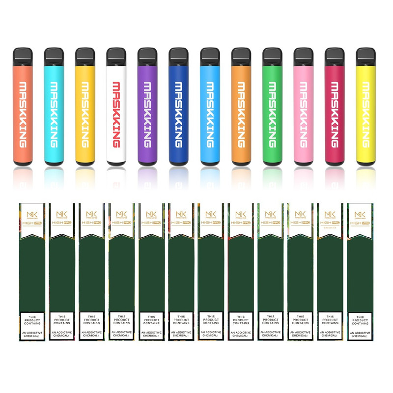 Maskking High Pro MK Disposable Cigarettes Vape Pen 1000Puffs 600 mAh Battery 3.5ml capacity pod
Maskking High Pro MK Disposable Cigarettes Vape Pen 1000Puffs 600 mAh Battery 3.5ml capacity pod