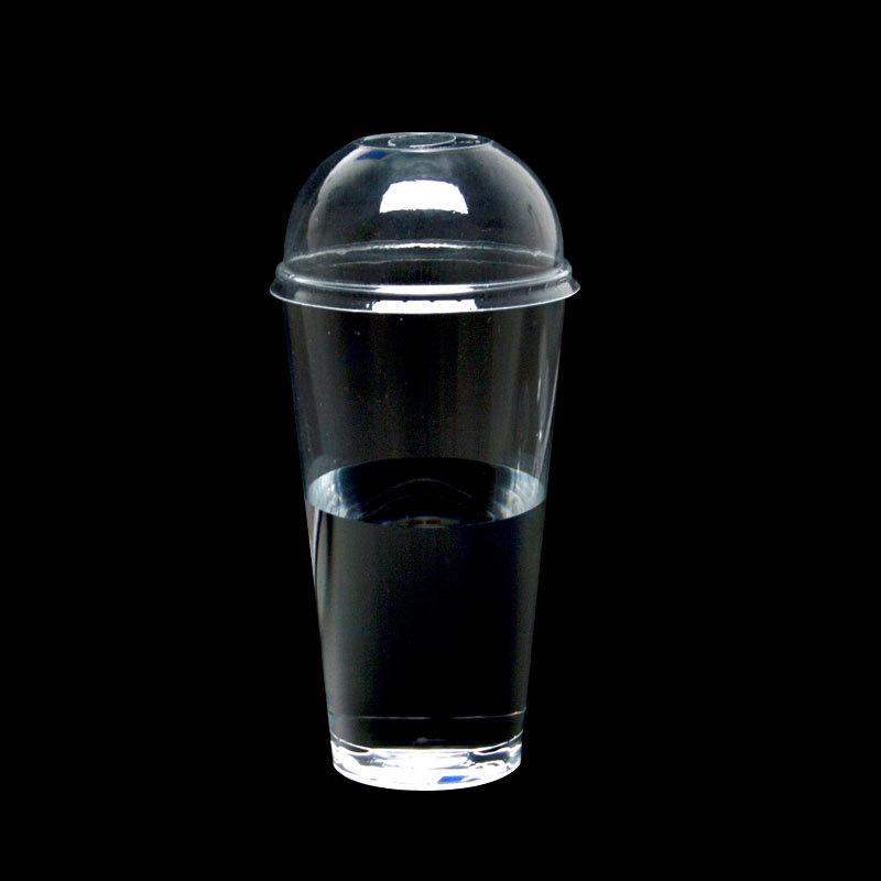 New 480ML Clear Plastic Disposable with Lids 16oz Fruit Juice Cup Wholesale Milk Tea Water Cups Free shipping