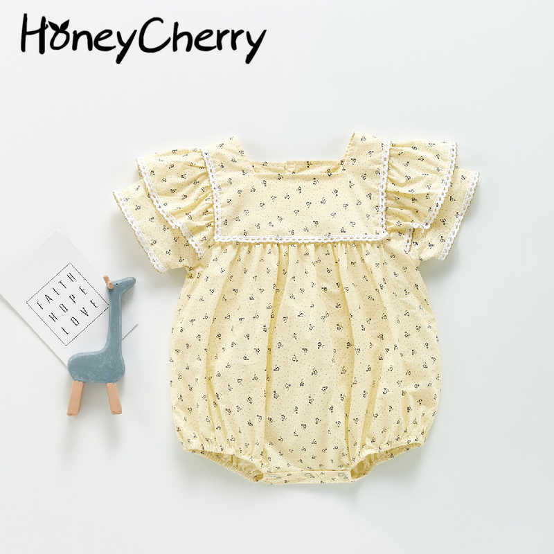 The girl's sweet short sleeved Bodysuit in summer print toddler girl outfits baby girl clothes 210701
The girl's sweet short sleeved Bodysuit in summer print toddler girl outfits baby girl clothes 210701