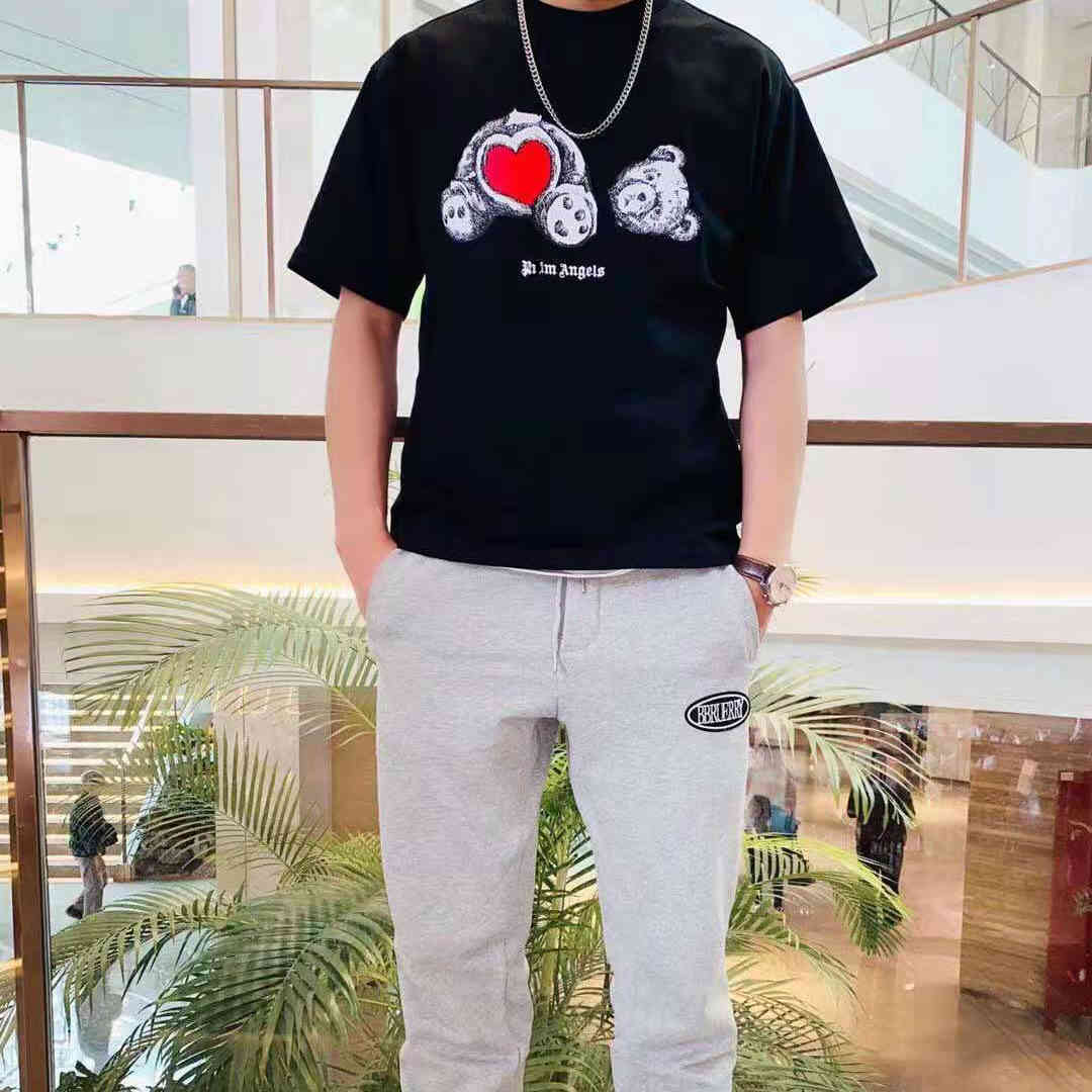 youth Palm PA Angel fashion teddy bear doll round neck t-shirt men's and women's loose short sleeves, White;black
youth Palm PA Angel fashion teddy bear doll round neck t-shirt men's and women's loose short sleeves, White;black