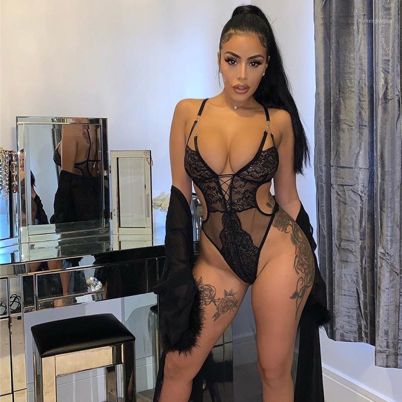 Sexy Black Lace Body Suit Women Mesh Teddy See Through Overalls Female Romper 2021 Deep V Neck Bodysuits Jumpsuit Sleepwear Women, Z0444a
Sexy Black Lace Body Suit Women Mesh Teddy See Through Overalls Female Romper 2021 Deep V Neck Bodysuits Jumpsuit Sleepwear Women, Z0444a