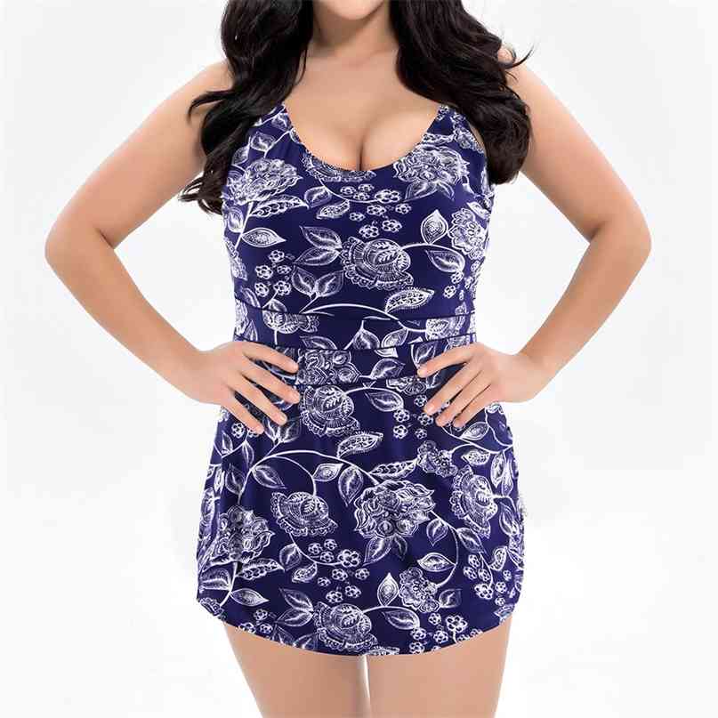 Push Up Swimwear Large Size Swimsuit Female Floral Bathing Suit Beach Dress Plus 8XL 10XL 12XL 13XL 210625
