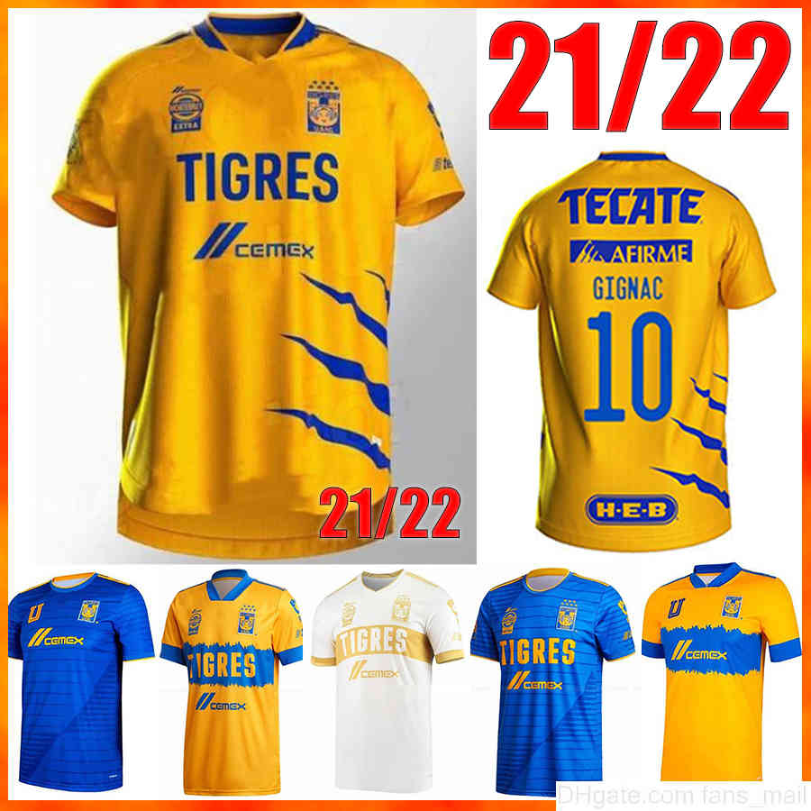 21/22 Tigres Soccer Jerseys 2021 2022 Home Away Star NAUL GIGNAC Camiseta de Foot Maillot Football Uniform, Black;yellow
21/22 Tigres Soccer Jerseys 2021 2022 Home Away Star NAUL GIGNAC Camiseta de Foot Maillot Football Uniform, Black;yellow