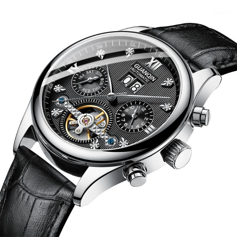 Automatic Watch Men 2021 GUANQIN Luxury Tourbillon Mechanical Leather Strap Calendar Week Display Waterproof Montre Homme Wristwatches
Automatic Watch Men 2021 GUANQIN Luxury Tourbillon Mechanical Leather Strap Calendar Week Display Waterproof Montre Homme Wristwatches