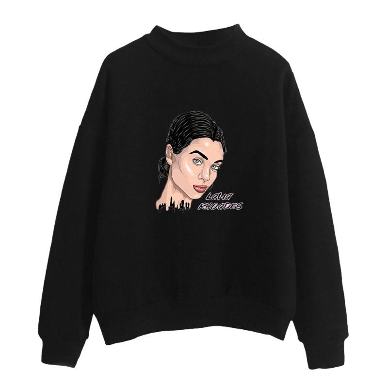 Women's Hoodies & Sweatshirts Lana Rhoades Turtleneck Sweatshirt Women Fashion Pullover Sweatshits Female Casual Streetwear Clothes, Black
Women's Hoodies & Sweatshirts Lana Rhoades Turtleneck Sweatshirt Women Fashion Pullover Sweatshits Female Casual Streetwear Clothes, Black