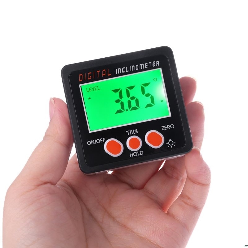 Digital Inclinometer Electronic Grade Book Aluminium Laying Shell Bevel Box Corner Gauge Meter Lcd screen