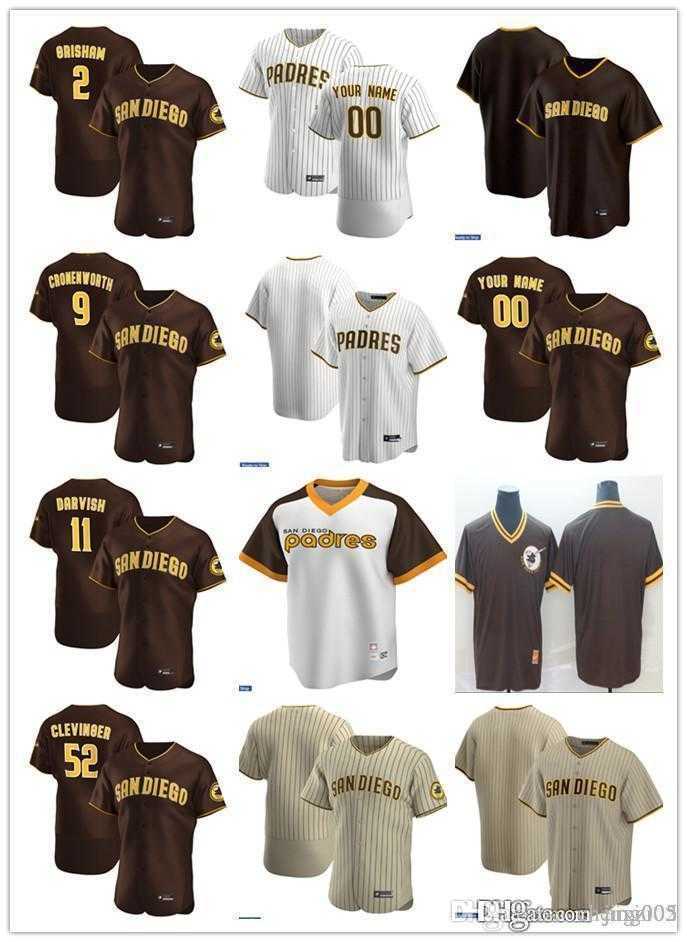 Mens Womens Youth 52 Mike Clevinger 9 Jake Cronenworth 11 Yu Darvish 2 Trent Grisham Custom Baseball Jersey Blank brown white beige, Colour
Mens Womens Youth 52 Mike Clevinger 9 Jake Cronenworth 11 Yu Darvish 2 Trent Grisham Custom Baseball Jersey Blank brown white beige, Colour