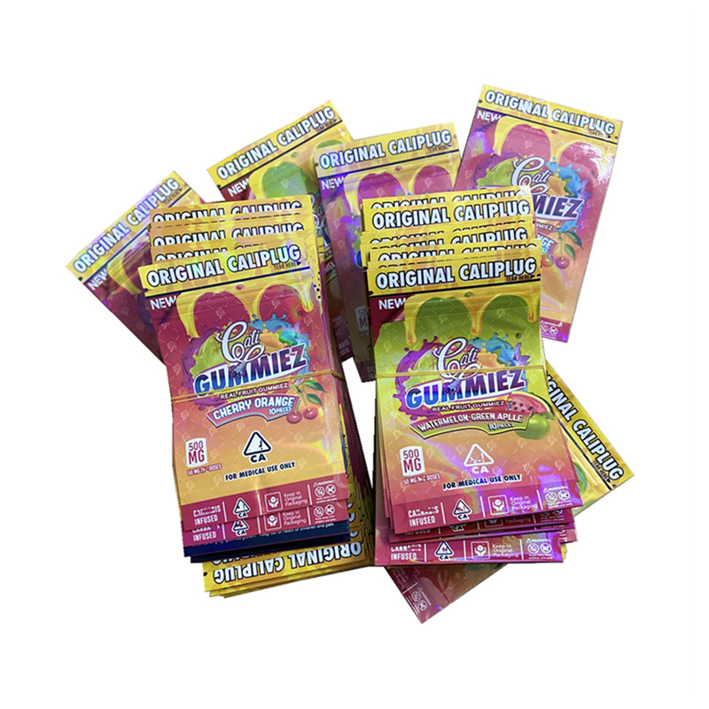 ORIGINAL CALIPLUG NEW CALI REAL FRUIT GUMMIEZ packing empty bags 500mg 50mg resealable edibles mylar candy packaging pack bag Dry Herbal
ORIGINAL CALIPLUG NEW CALI REAL FRUIT GUMMIEZ packing empty bags 500mg 50mg resealable edibles mylar candy packaging pack bag Dry Herbal