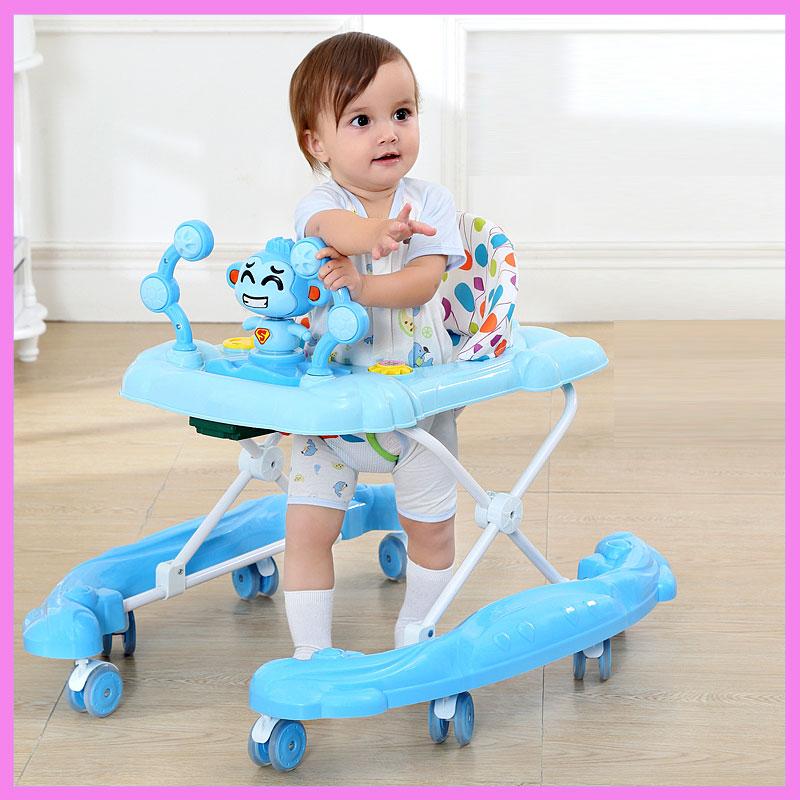 Baby Walkers Infant Child Walker With PU Mute Wheels Learning Anti Rollover Multi-function Music Foldable Walking Assistant
Baby Walkers Infant Child Walker With PU Mute Wheels Learning Anti Rollover Multi-function Music Foldable Walking Assistant