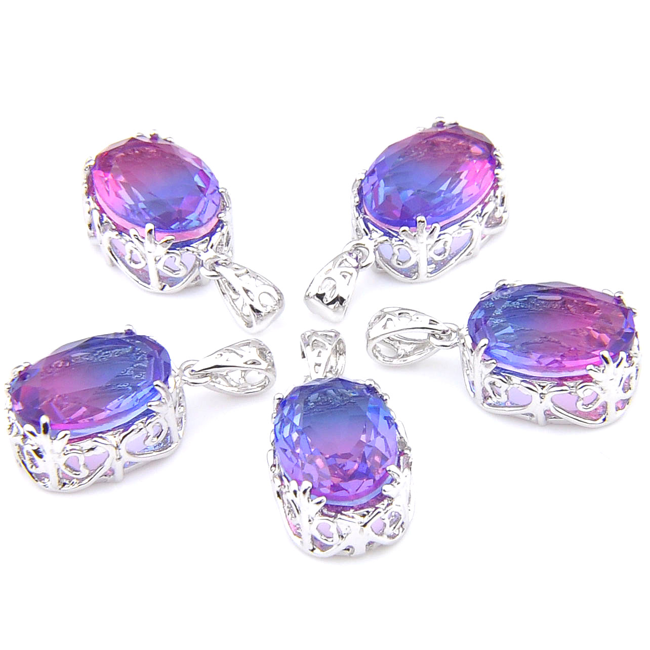 Mix 5 Pieces Pendants Luckyshine Shine Oval Cut Purple Watermelone Tourmaline Gemstone 925 Silver Pendant Necklaces
Mix 5 Pieces Pendants Luckyshine Shine Oval Cut Purple Watermelone Tourmaline Gemstone 925 Silver Pendant Necklaces