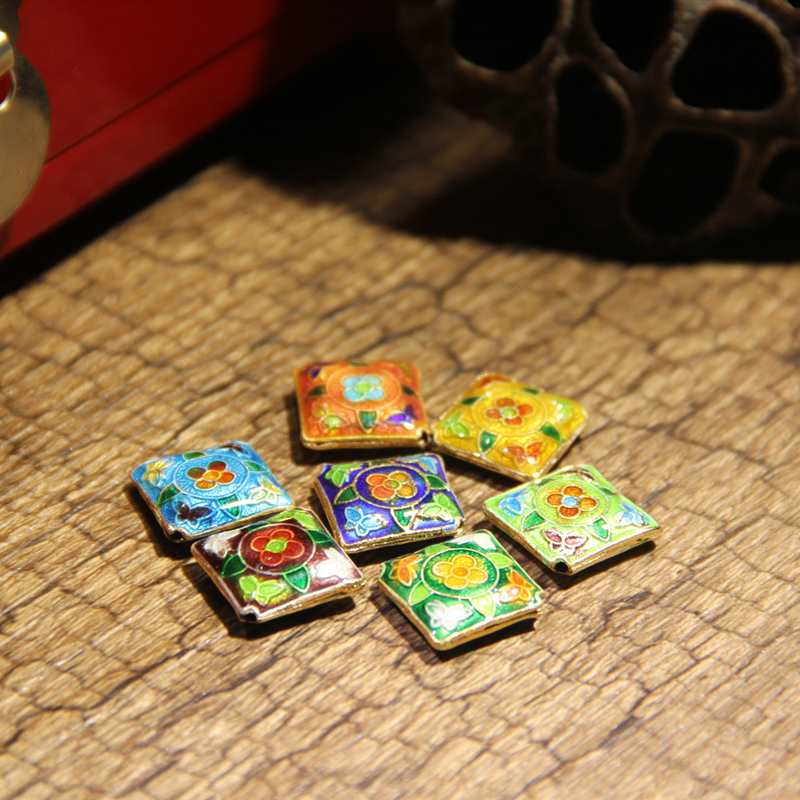 Colorful Cloisonne Enamel Filigree Floral Square Beads DIY Jewelry Making Earrings Bracelet Necklace Chinese Copper Accessories 10pcs/lot
Colorful Cloisonne Enamel Filigree Floral Square Beads DIY Jewelry Making Earrings Bracelet Necklace Chinese Copper Accessories 10pcs/lot