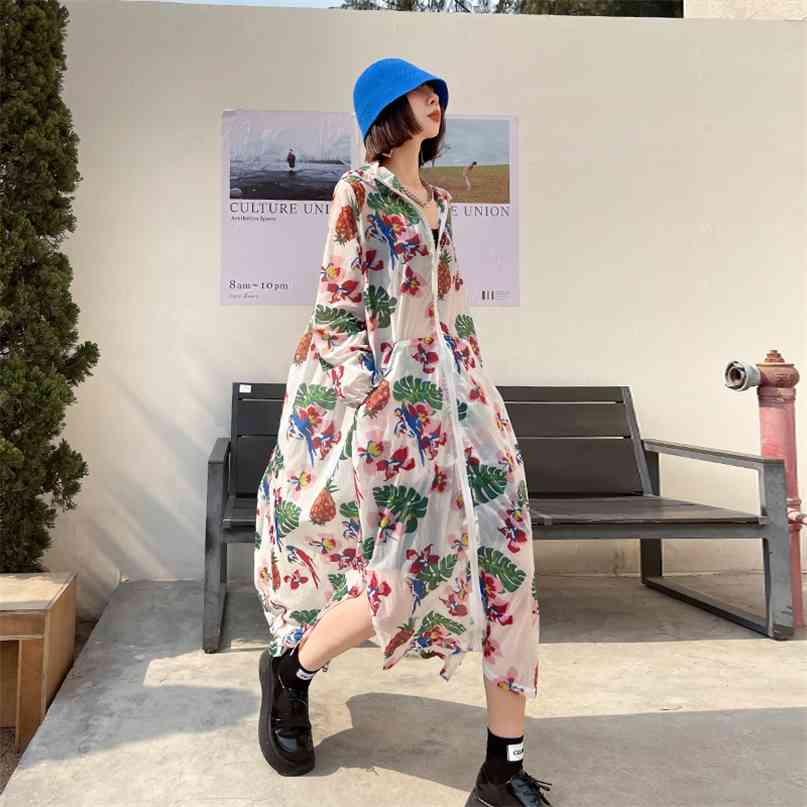 Spring Summer Chic Hit Color Print Woman Coat Hooded Long Sleeve Sun Protection Jackets Fashion All-match Clothing 210519, Pink
Spring Summer Chic Hit Color Print Woman Coat Hooded Long Sleeve Sun Protection Jackets Fashion All-match Clothing 210519, Pink