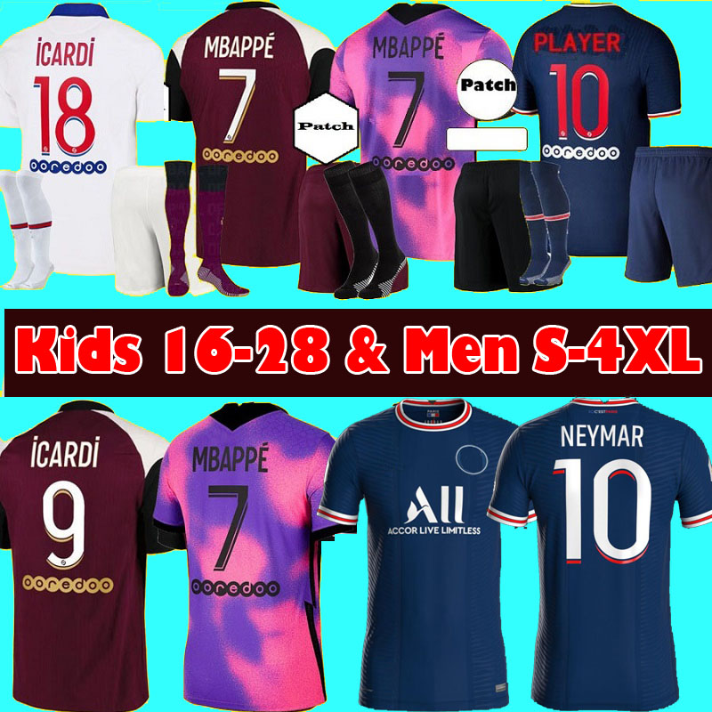 SIZE S-4XL top Men+kids sets PSG soccer jersey Maillots football 20 21 22 MBAPPE ICARDI shirt maillot de foot KIMPEMBE 4TH KEAN MARQUINHOS, Grey
SIZE S-4XL top Men+kids sets PSG soccer jersey Maillots football 20 21 22 MBAPPE ICARDI shirt maillot de foot KIMPEMBE 4TH KEAN MARQUINHOS, Grey