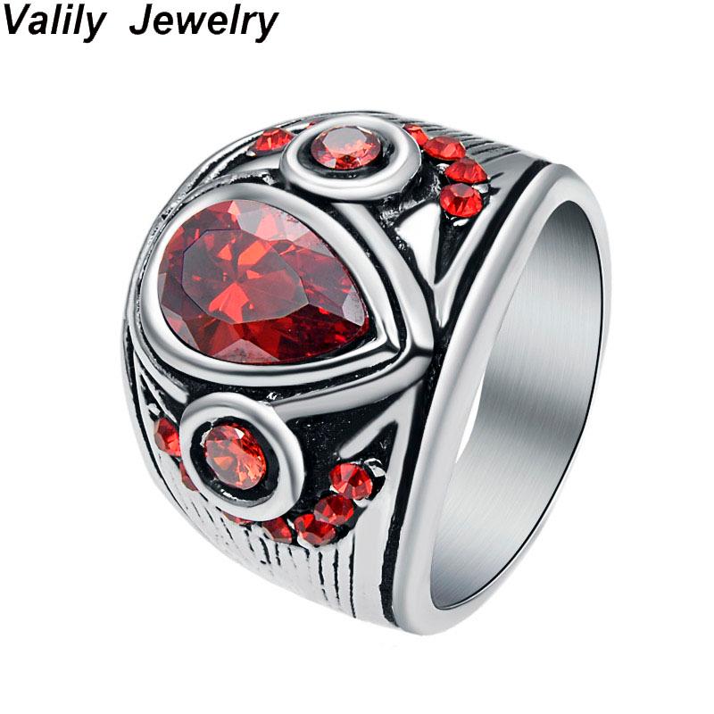Cluster Rings Valily Punk Vintage Water Drop Eye Ring Red Cubic Zircon Crystals For Men Women Stainless Steel Band Jewelry, Golden;silver
Cluster Rings Valily Punk Vintage Water Drop Eye Ring Red Cubic Zircon Crystals For Men Women Stainless Steel Band Jewelry, Golden;silver