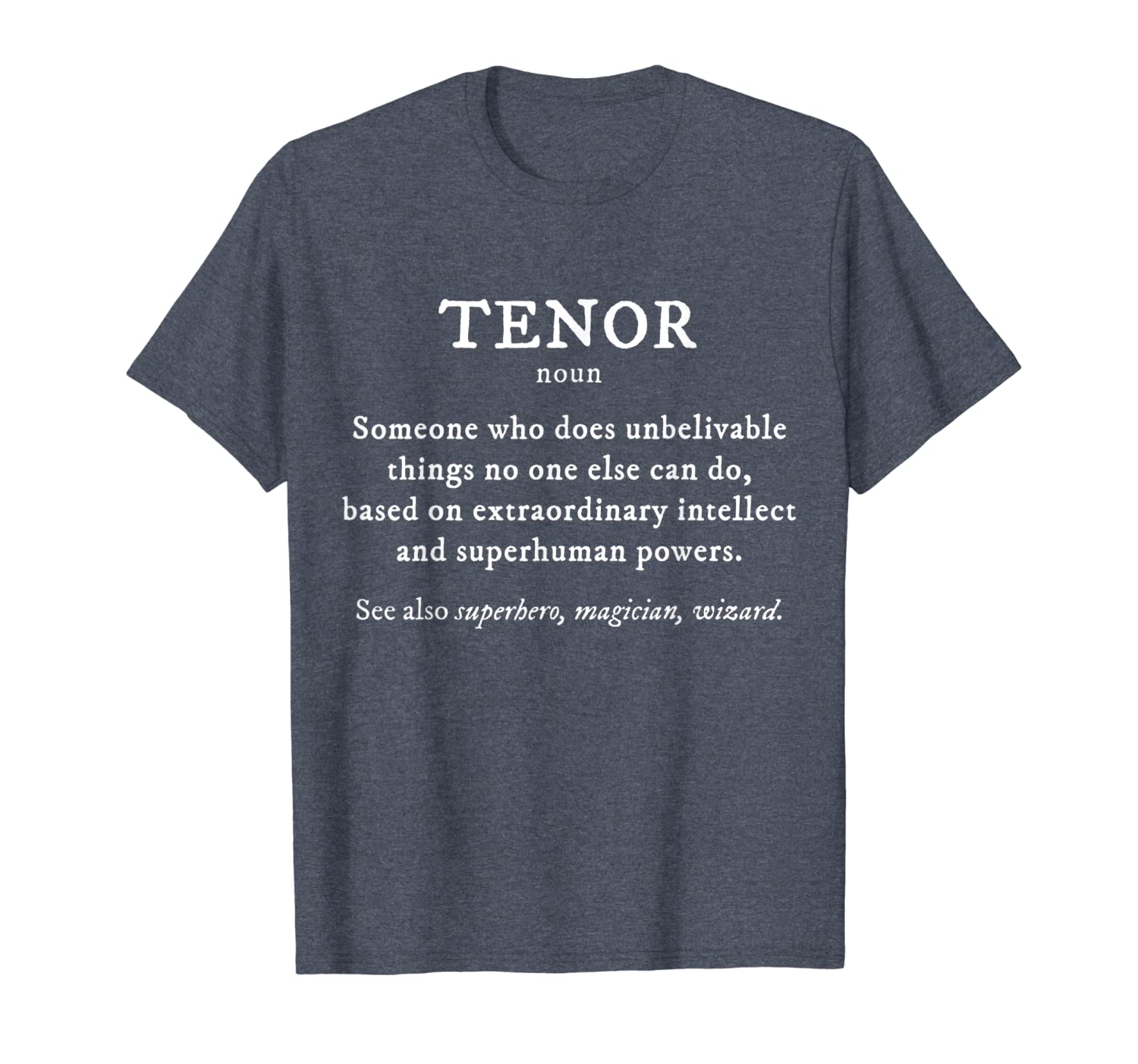 tenor shirt definition funny orchestra singer quartet tee, White;black