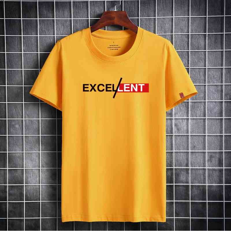 T Shirt Fashion Men Summer Short Sleeve Cotton T-shirt High Quality Letter Pattern Simple Style Plus Size - 6XL Tshirt 210629, Yellow
T Shirt Fashion Men Summer Short Sleeve Cotton T-shirt High Quality Letter Pattern Simple Style Plus Size - 6XL Tshirt 210629, Yellow