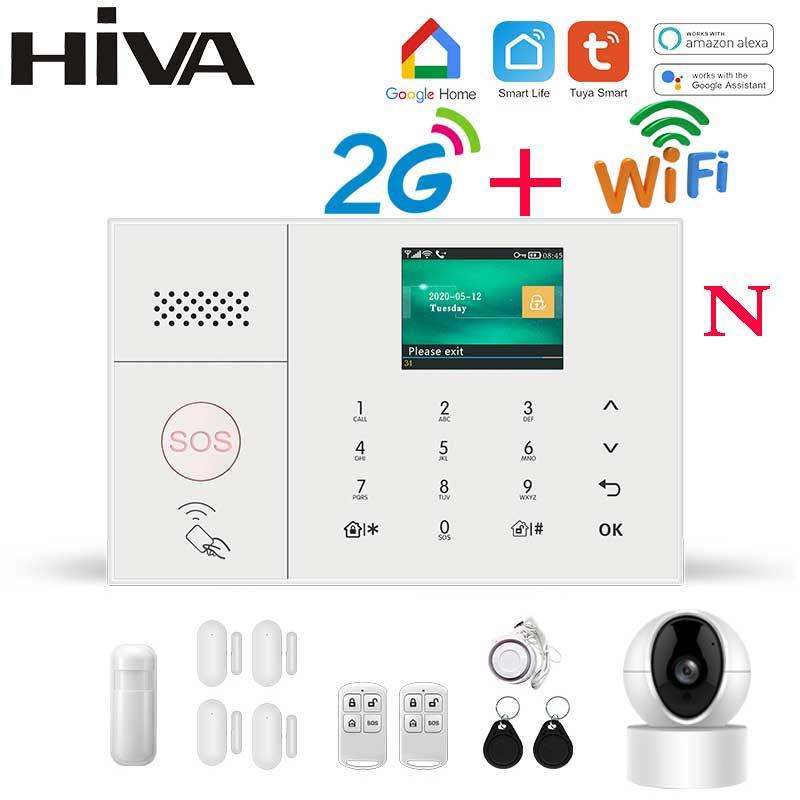 Alarm Systems HIVA Wifi GSM Security Burglar System For Home 4G Wireless Kit Smart Life Tuya App Control Work With Alexa
Alarm Systems HIVA Wifi GSM Security Burglar System For Home 4G Wireless Kit Smart Life Tuya App Control Work With Alexa