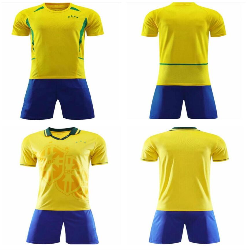 man kids kit 1994 2002 BRAZlL retro soccer jersey ronaldo ROMARIO KAKA RONALDINHO RIVALDO maillot de futol r.carlos BraziI brazilian Football shirt, Black;yellow
man kids kit 1994 2002 BRAZlL retro soccer jersey ronaldo ROMARIO KAKA RONALDINHO RIVALDO maillot de futol r.carlos BraziI brazilian Football shirt, Black;yellow