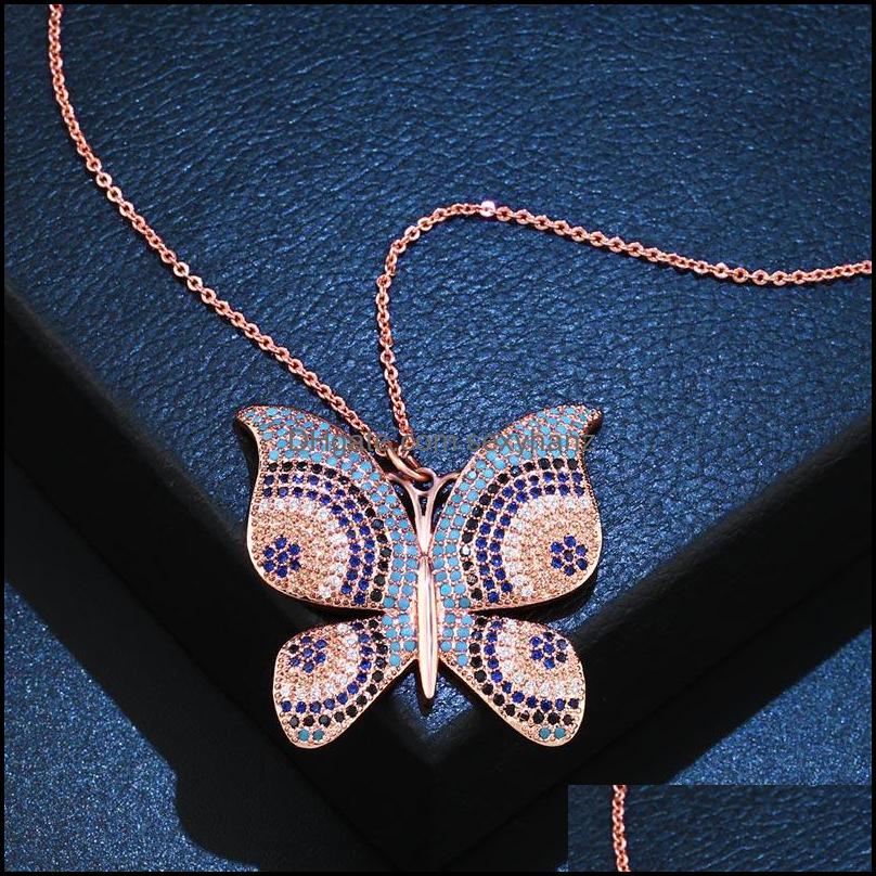 Necklaces & Pendants Chains Luxury Large Butterfly Pendant Necklace For Women Pave Cubic Zirconia Rose Gold Sliver Chain Boho Jewelry Nke-N8
Necklaces & Pendants Chains Luxury Large Butterfly Pendant Necklace For Women Pave Cubic Zirconia Rose Gold Sliver Chain Boho Jewelry Nke-N8