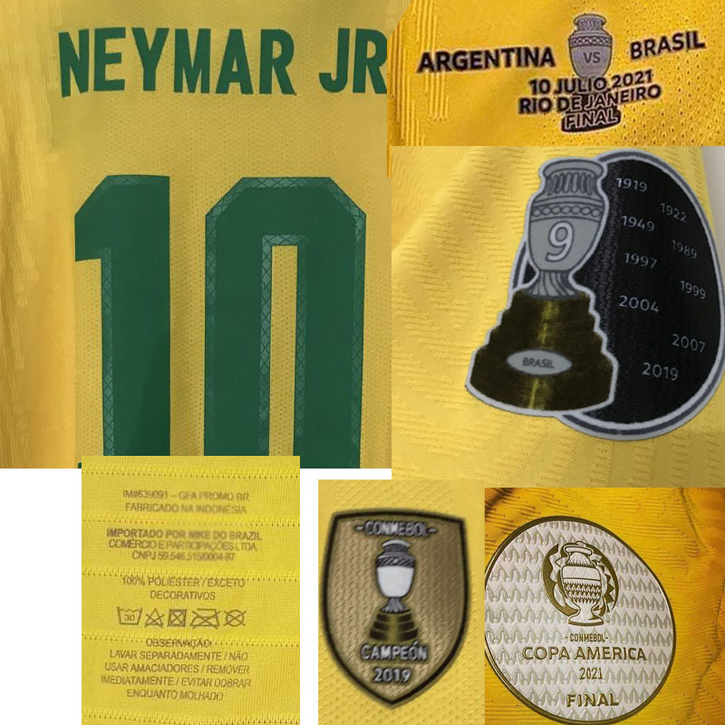 American College Football Wear 2021 Match Worn Player Issue Final Neymar Jr Firmino Marquinhos Richarlison Shirt with game MatchDetails Maillot, Black
American College Football Wear 2021 Match Worn Player Issue Final Neymar Jr Firmino Marquinhos Richarlison Shirt with game MatchDetails Maillot, Black