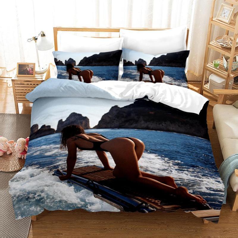 Bedding Sets Sexy Buttocks Girl Black Bikini Beach Set Bedroom Decor Microfiber Quilt Cover 1PC Duvet Pillowcase Free Mask
Bedding Sets Sexy Buttocks Girl Black Bikini Beach Set Bedroom Decor Microfiber Quilt Cover 1PC Duvet Pillowcase Free Mask