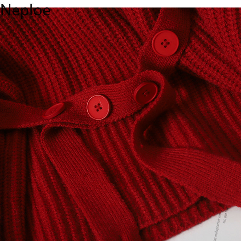 Neploe Winter Clothes Woman Sweaters Tuitleneck Lace Up Knitted Pullovers Women Korean Temperament Loose Jumper Sueter Mujer 210422