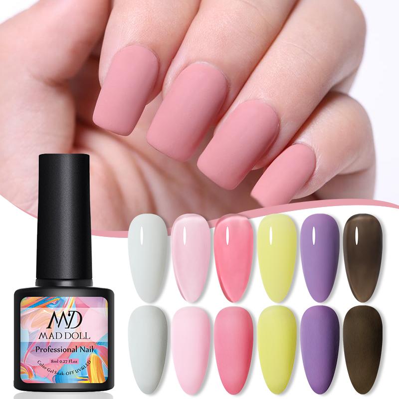 Nail Gel MAD DOLL 6PCS/Set Nails Polish Spring Summer Color Bright Varnishes For Manicur Matte Semi Permanent Vernis Art, Set4
Nail Gel MAD DOLL 6PCS/Set Nails Polish Spring Summer Color Bright Varnishes For Manicur Matte Semi Permanent Vernis Art, Set4