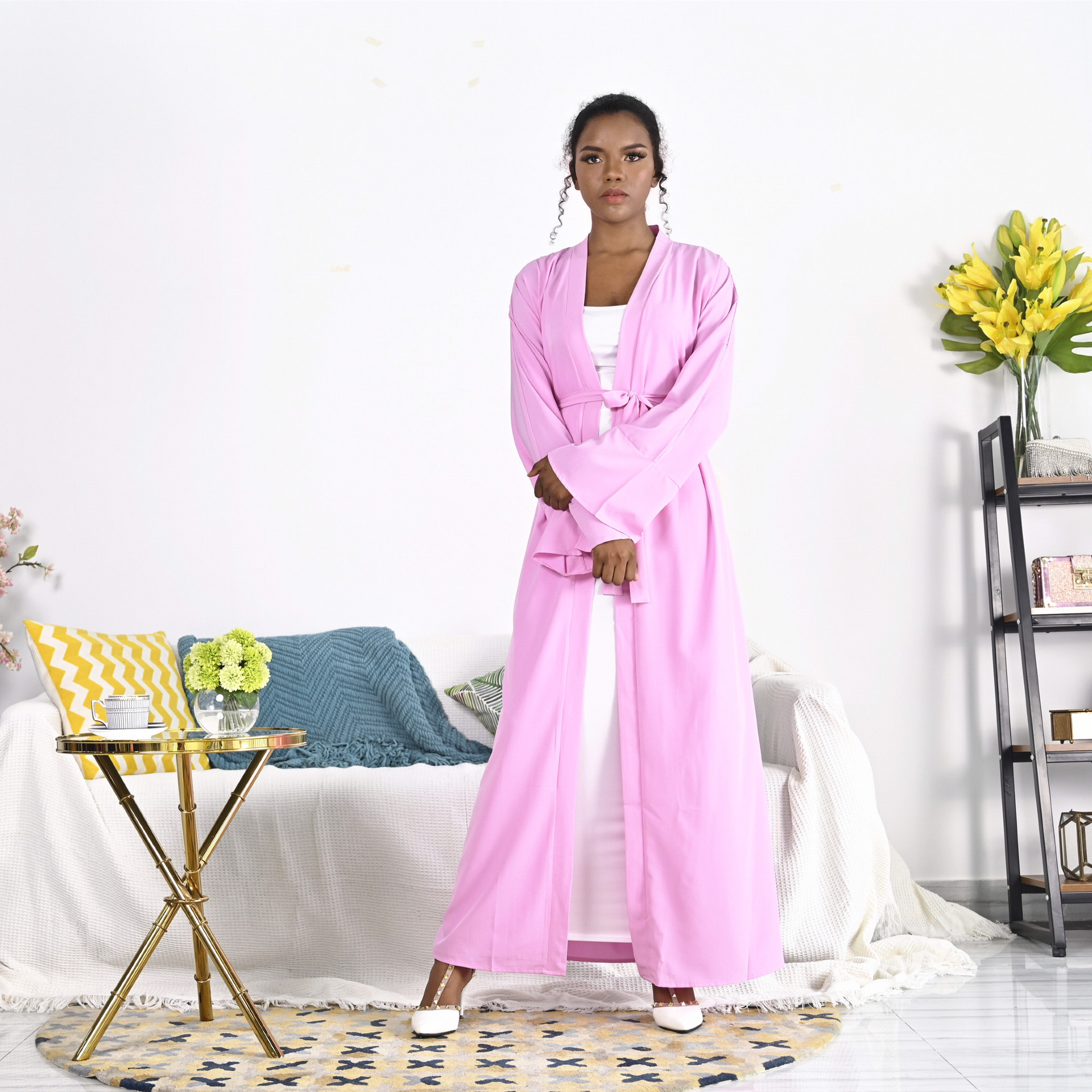 Ramadan Eid Mubarak Abaya Dubai Turkey Kaftan Muslim Kimono Women Cardigan Robe Femme Musulmane Caftan Islam Clothing Pink
Ramadan Eid Mubarak Abaya Dubai Turkey Kaftan Muslim Kimono Women Cardigan Robe Femme Musulmane Caftan Islam Clothing Pink