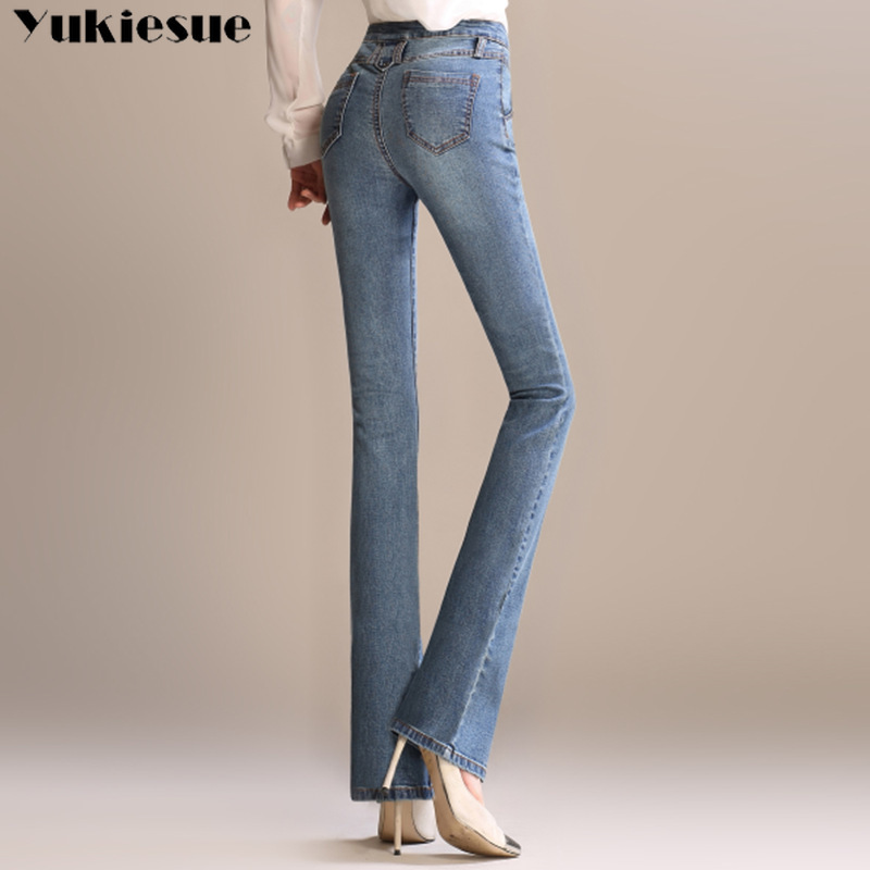 Blue Hight Waist Bodycon wide leg flare pants denim Jeans Women vintage Jeans female Trousers Autumn jeans woman Long Legging 210519, Extra dark blue
Blue Hight Waist Bodycon wide leg flare pants denim Jeans Women vintage Jeans female Trousers Autumn jeans woman Long Legging 210519, Extra dark blue