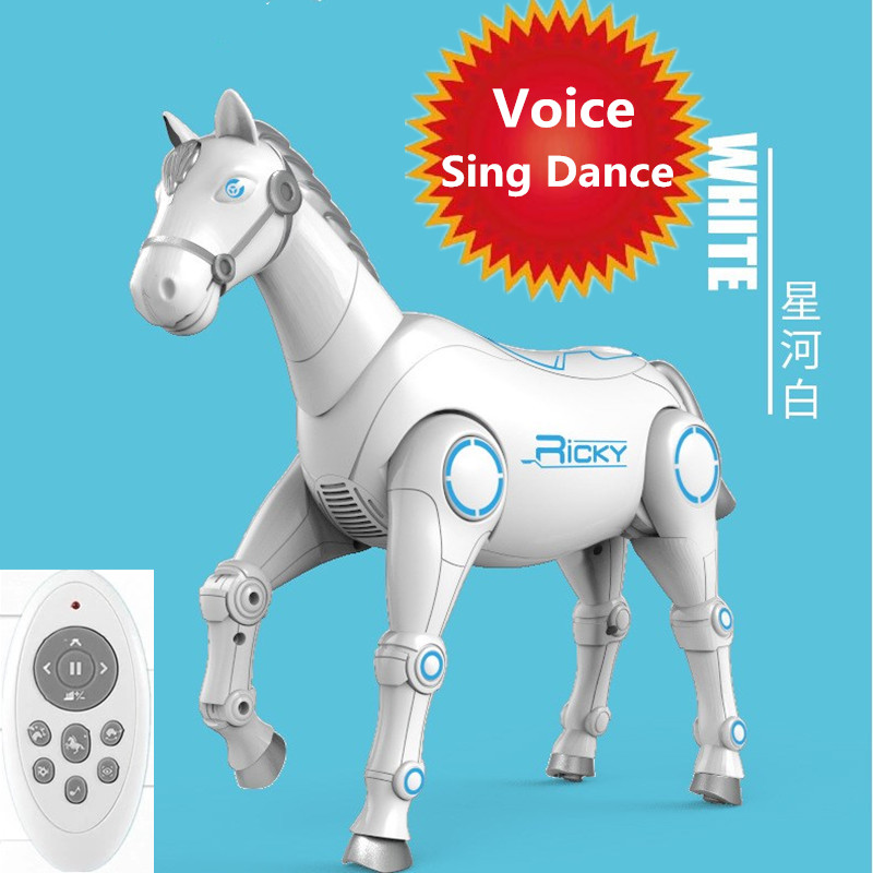 intelligent Mechanical Horse RC Animal Horse Simulative Singing Dance Voice Control RC Robot Horse Prank Joke for Kids Pet Toys
intelligent Mechanical Horse RC Animal Horse Simulative Singing Dance Voice Control RC Robot Horse Prank Joke for Kids Pet Toys