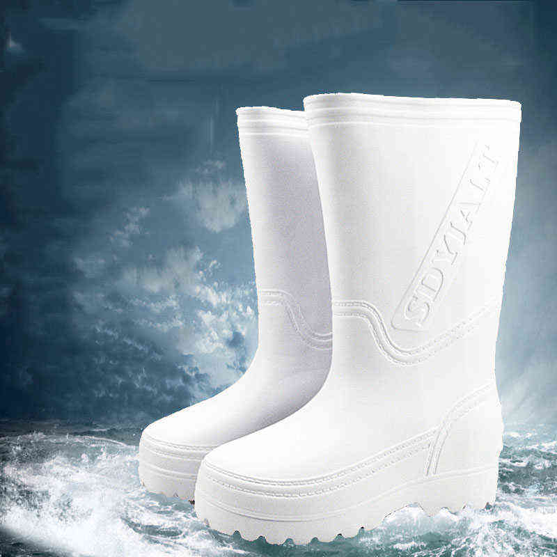 Arrival Women's and Men's Rain Shoes for EVA Ultralight Waterproof Non-Skid and Oil-Resistant Boys and Girls Food Boots 211216, White thin boots
Arrival Women's and Men's Rain Shoes for EVA Ultralight Waterproof Non-Skid and Oil-Resistant Boys and Girls Food Boots 211216, White thin boots