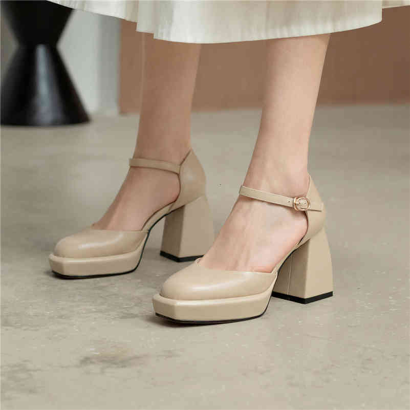 dress shoes meotina platform high heels women natural genuine leather round toe buckle pumps thick heel laddies footwear spring wh, Black
dress shoes meotina platform high heels women natural genuine leather round toe buckle pumps thick heel laddies footwear spring wh, Black