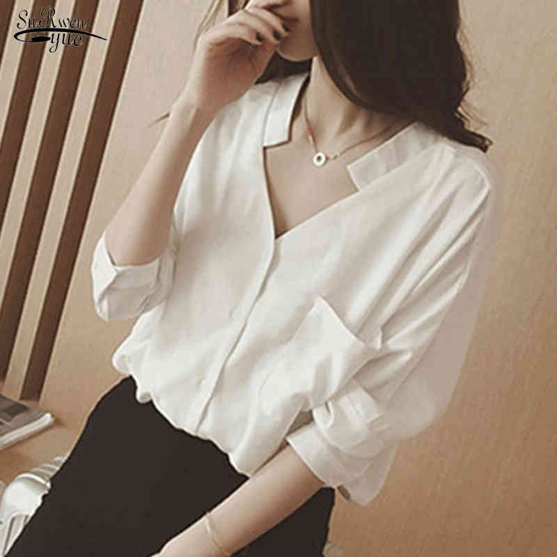 Autumn Casual Solid Button Cardigan Shirt Women Chiffon V-Neck Blouse Long Sleeve Loose Ladies Clothing Blusas 11046 210521, Red
Autumn Casual Solid Button Cardigan Shirt Women Chiffon V-Neck Blouse Long Sleeve Loose Ladies Clothing Blusas 11046 210521, Red