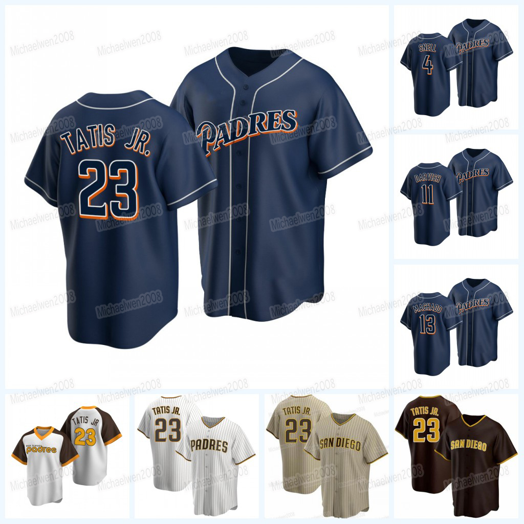 Fernando Tatis Jr. 2021 Padres jersey Blake Snell Joe Musgrove Dan Altavilla Pierce Johnson Keone Kela Mark Melancon Javy Guerra Michel Baez Manny Machado Eric Hosmer, Youth cool base
Fernando Tatis Jr. 2021 Padres jersey Blake Snell Joe Musgrove Dan Altavilla Pierce Johnson Keone Kela Mark Melancon Javy Guerra Michel Baez Manny Machado Eric Hosmer, Youth cool base