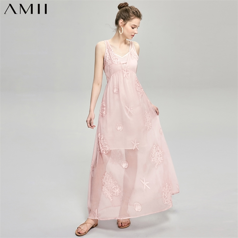 Minimalism Summer Women's DressHoliday Floral Embroidery Vneck Thin Ankel-length Beach Dress 11940157 210527, Pink
Minimalism Summer Women's DressHoliday Floral Embroidery Vneck Thin Ankel-length Beach Dress 11940157 210527, Pink