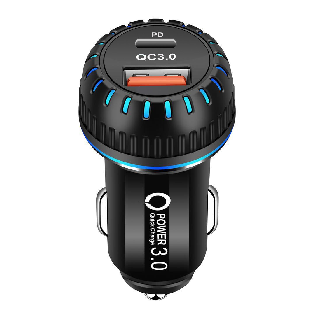 Universal 12W PD USB C Car Charger Quick Charging Dual Ports PD Chargers Type c USb-C Charge For Samsung S22 S23 Iphone 12 13 14 15 Pro Max With Retai